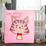 Baby Moo Sweet Tooth Pink One Ply Blanket