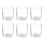 Treo By Milton Barrett Cool Glass Tumbler, Set of 6, 413 ml, Transparent