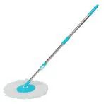 JAINSTAR Floor Cleaning Spin Mop 360 Stainless Steel Stick Rod With Refill (Green Colour)