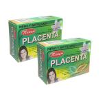 Queue Renew Placenta Classic Herbal Beauty Soap for Anti Aging and Skin Whitening pack of 2