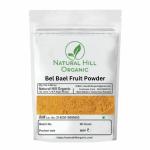 NATURAL HILL ORGANIC Bael Fruit Powder 200G Pack Of 1 | Aegle Marmelos,Bilva Fruit Supports Healthy Bowel Functions No Added Salt, Artificial Colours, Flavour,& Preservatives