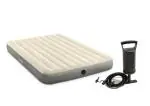 Intex Inflatable Dura-Beam Airbed with Fiber-Tech Technology with Hand Pump, Queen Bed (Height 10