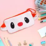 Kiddiewink Cute Soft Plush Cartoon Character Pouches/Birthday Return Gift/School Supply Pouch case with Smooth Zipper