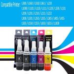 TEQUO Refill Ink for Epson 664/L310 Pack 4 Compatible Printer L1300,L310,L361,L380,L405,L565,L365,L485,L220,L360,L130. Black + Tri Color Combo Pack Ink Bottle