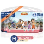 Bumtum Chota Bheem Diaper Pants Medium (M) Size - 96 Diapers |Pack of 3 |with Aloe Vera Leakage Protection