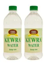 Food Essential Kewra (Pandanus) Water 1 Litre Pack of 2 , (500 ml. each)