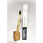 BAMBOO ANNA Premium Bamboo Toothbrush With Activated Charcoal Bristle Soft Toothbrush