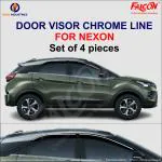 FALCON CAR DOOR/RAIN VISORS WITH SILVER LINE FOR NEXON