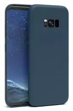 U&E Blue Silicone Back Cover For Samsung S8 Plus