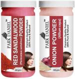 Park Daniel Premium Red Sandalwood Powder And Onion Powder, 100 G Each (Combo Of 2) |Hair Care|Dandruff Control hair Powder|Healthy Strong Hair Mask