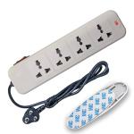 Mx 4 Way Outlet Power Strip With Universal Socket, Master Switch, Fuse, Led Indicator, 1.5 Meter