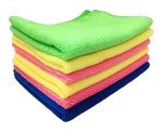 Shopfleet 350 Gsm Microfiber Cloth For Car Bike Cleaning & Washing - Pack Of 6 (Multicolor)