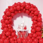 RG Accessories Red Rubber Solid Balloons Garland Kit For Party Decorations Balloon (Pack Of 61)