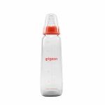 Pigeon Flexible Glass Nursing/Feeding Bottle With Added Nipple L,For 9+ Month Babies,Borosilicate Nursing/Feeding Bottle for Babies,BPA Free,BPS Free, Red,240 ml