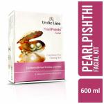 Vedicline Pearl Pishthi Facial Kit Makes Skin Pores Squeaky Clean, Gives Pearl Like Glow with Jasmine Oil, Olive Oil, (Cleanser, Scrub, Massage Cream, Massage Gel, Pack), 600ml