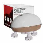 Lifelong LLM594 Hair Scalp Rechargeable Electric Head Kneading Massager, 4 Speed Modes, Handheld Portable Head Scratcher Massager for Hair Growth, Full Body Pain Relief, Deep Clean and Stress Relax, Head Massager (Beige)