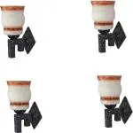 Afast Marvel Design Stylish Wood Wall Lamp/ Light Of Colorful Glass Shade (Set of Four)-XA74####Home decore####Wall Lamp###Lamp cover