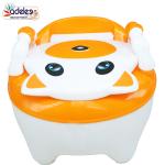 Odelee Orange Comfy Potty Training Seat with Removable Bowl and Closable Cover