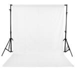 coku Photography Backdrop Background Cloth for Photo Shoot Portrait Video Shooting - (White) (8x12 ft)