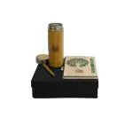 ROYALSTUFFS Eco-Chic Gift Box - Bamboo like notebook, pen & Bamboo bottle Gift Pack,Weight: 1018 Gram