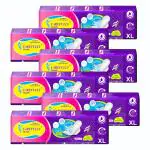 HEALTH CAREFULLY Clean and Dry Feel Sanitary Pads for Women |XL 42 Pads (Pack of 6) | Hygiene & Comfort Soft Wings Dry Top Sheet Sutable for Heavy flow odour free
