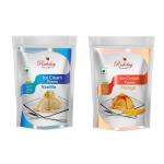 Richday Instant Vanilla And Mango Flavour Ice Cream Premix Powder Packet, 400 G(Pack Of 2,200 G Each)