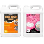 Fivanta Dish Wash Gel Anti Bacterial formulas Orange 5L & Rose 5L