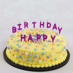 AMFIN Happy Birthday Candles 1st Birthday Candle Happy Birthday Candles for Cake Birthday Candles Candles for Birthday Decoration - Purple