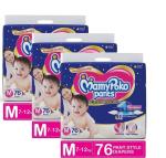MamyPoko Baby Diapers Medium 76 Pieces| Pack of 3