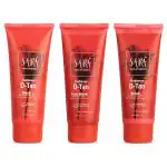 Sara Soul of Beauty D-TAN Mask, Scrub & Face Wash Pack | Perfect For De-Tanning Solution, Exfoliation & Radiant skin, (3 X 100)gm