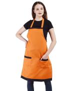 Tolexo Orange Polyester and Polyester Blend Apron