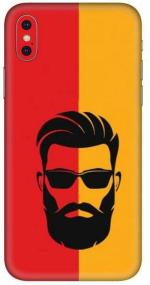 aadia Apple iPhone X Matte Vinyl Beard Guru Ji Printed Mobile Skin Sticker with Scratch Resistant Lamination