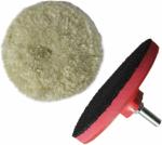 Inditrust 5inch Backing pad with M10 adaptor and 5inch Wool Pad for drill machine (5 inch)