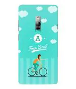 Bhai Cover Oneplus 2 I Am a Free Soul Quotes Mobile Back Case Cover