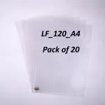 FILE MARS VIRGIN PAPER SHEETS 150 MICRONES L TYPE FOLDER (Set Of 20, White)