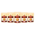 Ghotaram All Natural Baked Bhakarwadi Crunchy, Light and Flavourful | Mouth-watering Button Bhakarwadi Snack | Mini Bhakarwadi Festival Season Diwali Rakhi Snack and Namkeen Savoury Snack-1Kg*5Pack