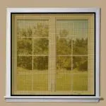 Classic Mosquito Net for Windows Pre Stitched Size-120X120 cms Color-Brown