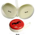 StealODeal Red Aluminium Zipper Headphone Case