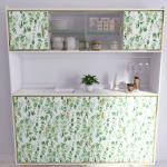 CRIMSON DECORS Green Leaves Water Colour SELF Adhesive Wallpaper for Bedroom LIVINGROOM Kitchen Corridor Restaurant Peel and Stick Vinyl Wallpaper - 200*45 cm - 9 SQFT Approx