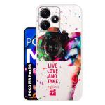 Snazzy Multicolor Silicon Shock Proof Back Cover for POCO M6 Pro 5G