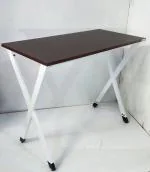 TEMPUS computer table, study table Metal table work from home table small Table, Laptop table