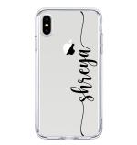 Mitzvah Back Cover for All MODELS (Customized Printed Name, Text or Initials) (Transparent, Silicon)