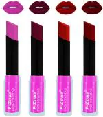 OUR BEAUTY Multicolor Rich Color Matte Lipsticks Set, 14 G (Set Of 4)