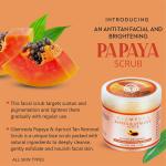 Glamveda papaya anti tan face scrub