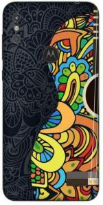 aadia Motorola One Power Matte Vinyl Guitar Printed Mobile Skin Sticker with Scratch Resistant Lamination