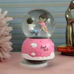 TIED RIBBONS Multicolor Valentine Gift Snow Couple Glass With Romantic Music Globe Showpiece 14X8 Cm