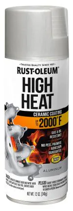 Rust-Oleum AUTOMOTIVE 248904 High Heat Spray Paint - Flat Aluminum Flat Aluminum, 340 grams