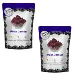 FZYEZY Freeze Dried Black Jamun Fruit for Kids and Adults|Camping Vegan snacks dried Healthy Fruits chips|Survival food|freeze-dried Black Plum fruits Cube|Pantry groceries dehydrated snacks|52.91 oz (1.5kg)Pack of 2 750gm