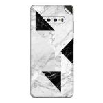 GADGETSWRAP Printed Vinyl Skin Sticker for Samsung Galaxy S10 - MARBLE BW
