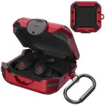 Zorbes Red For Beats Fit Pro Case Heavy-Duty Shockproof Cover - Azxo2-0Gudxja